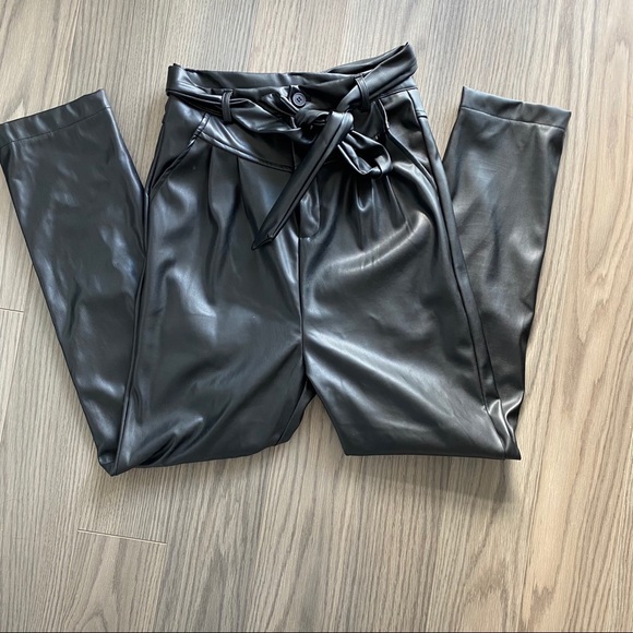 ASOS Vegan Leather Pants - Picture 3 of 5